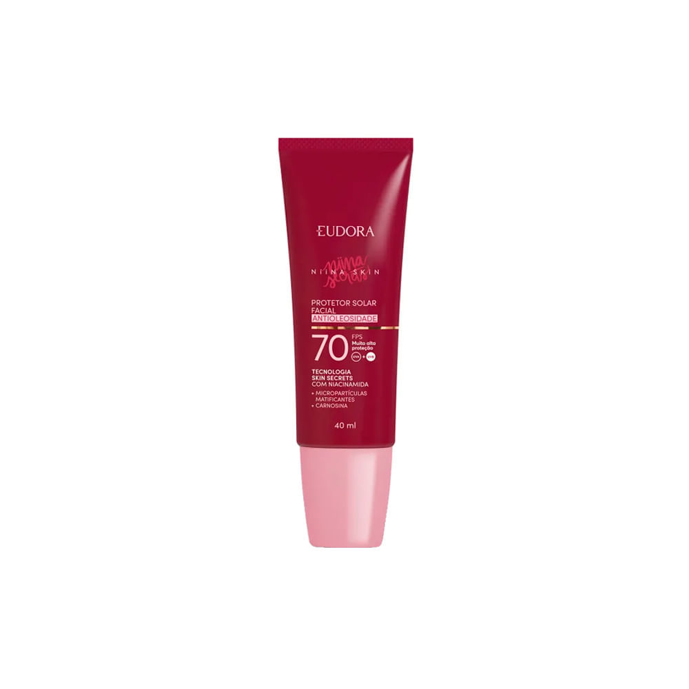 Protetor Solar Facial Antioleosidade Niina Fps 70 Eudora 40ml