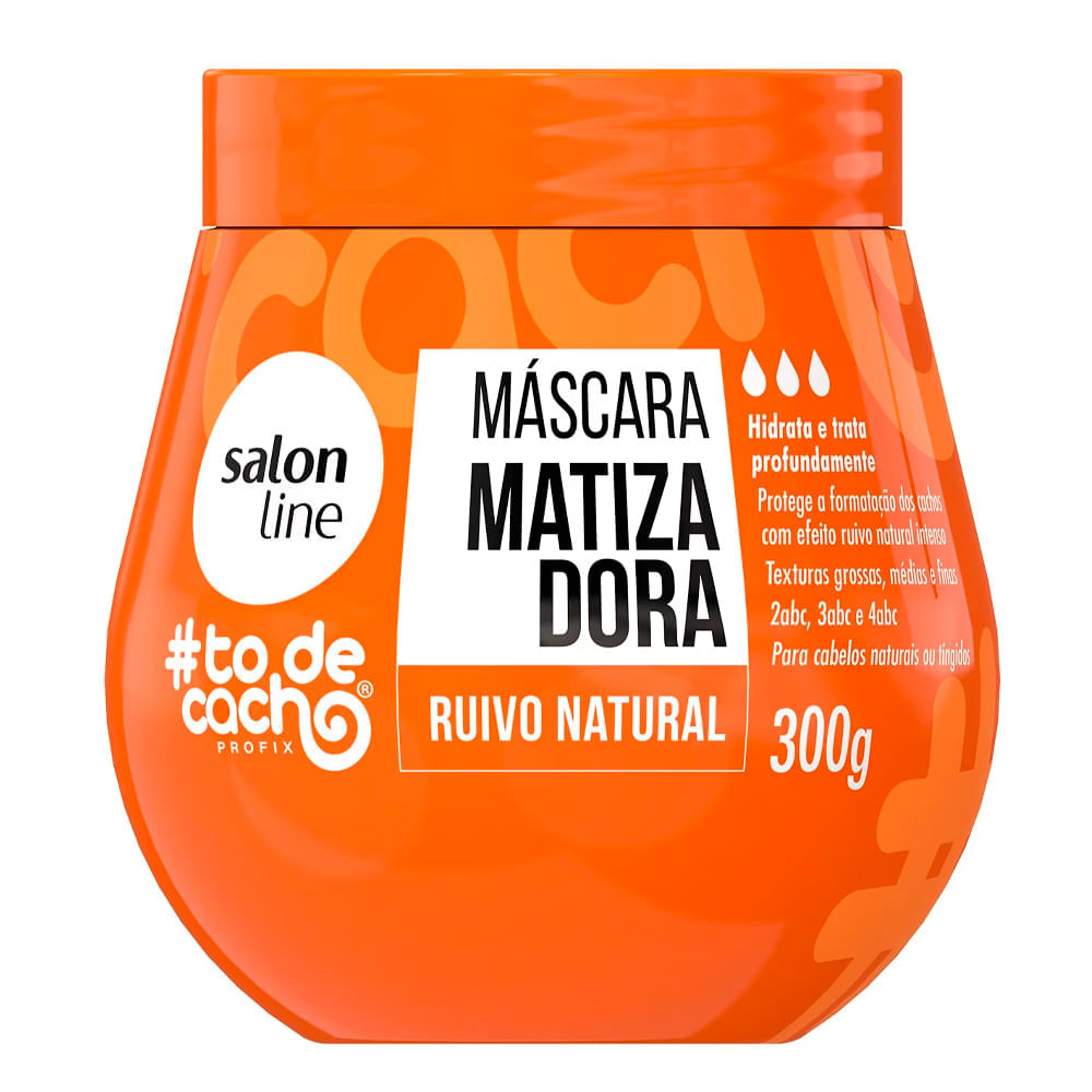 Máscara capilar matizadora Salon Line To de cacho Ruiva Natural 300g