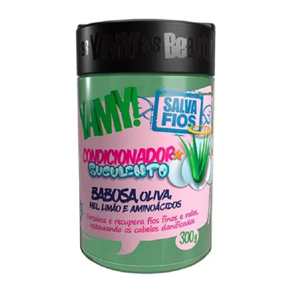 Condicionador Para Tratamento Yamy Salva Fios Suculento Babosa 300g