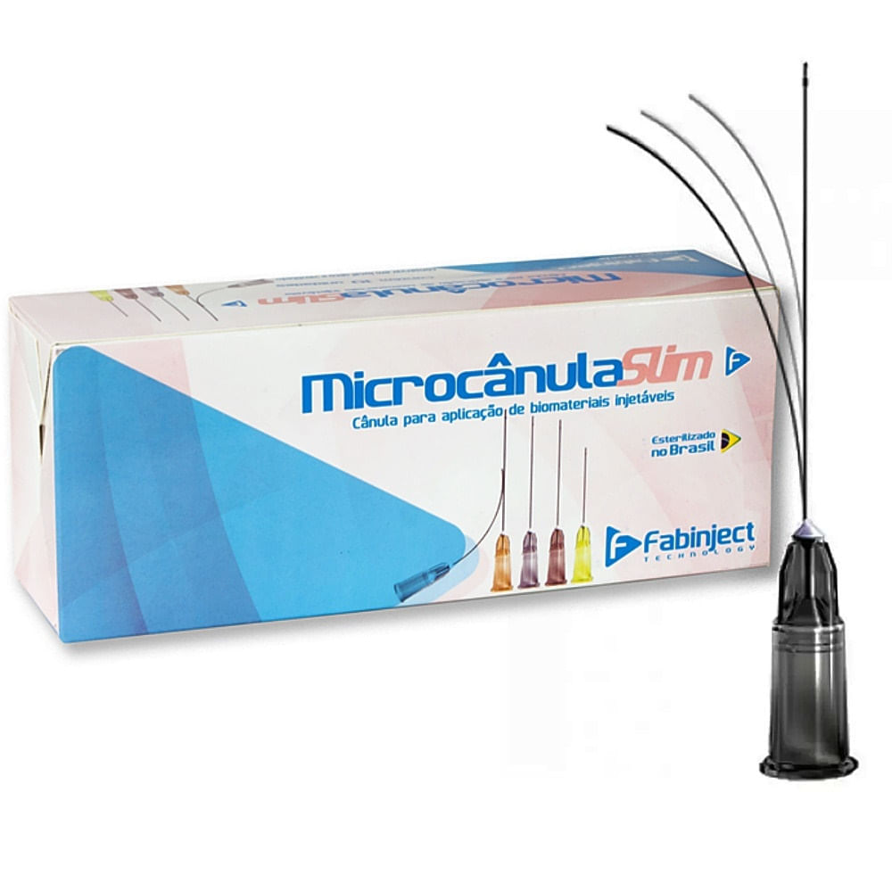 Microcânula Slim Fabinject 22G-50 0.70x50mm Com 10 unidades
