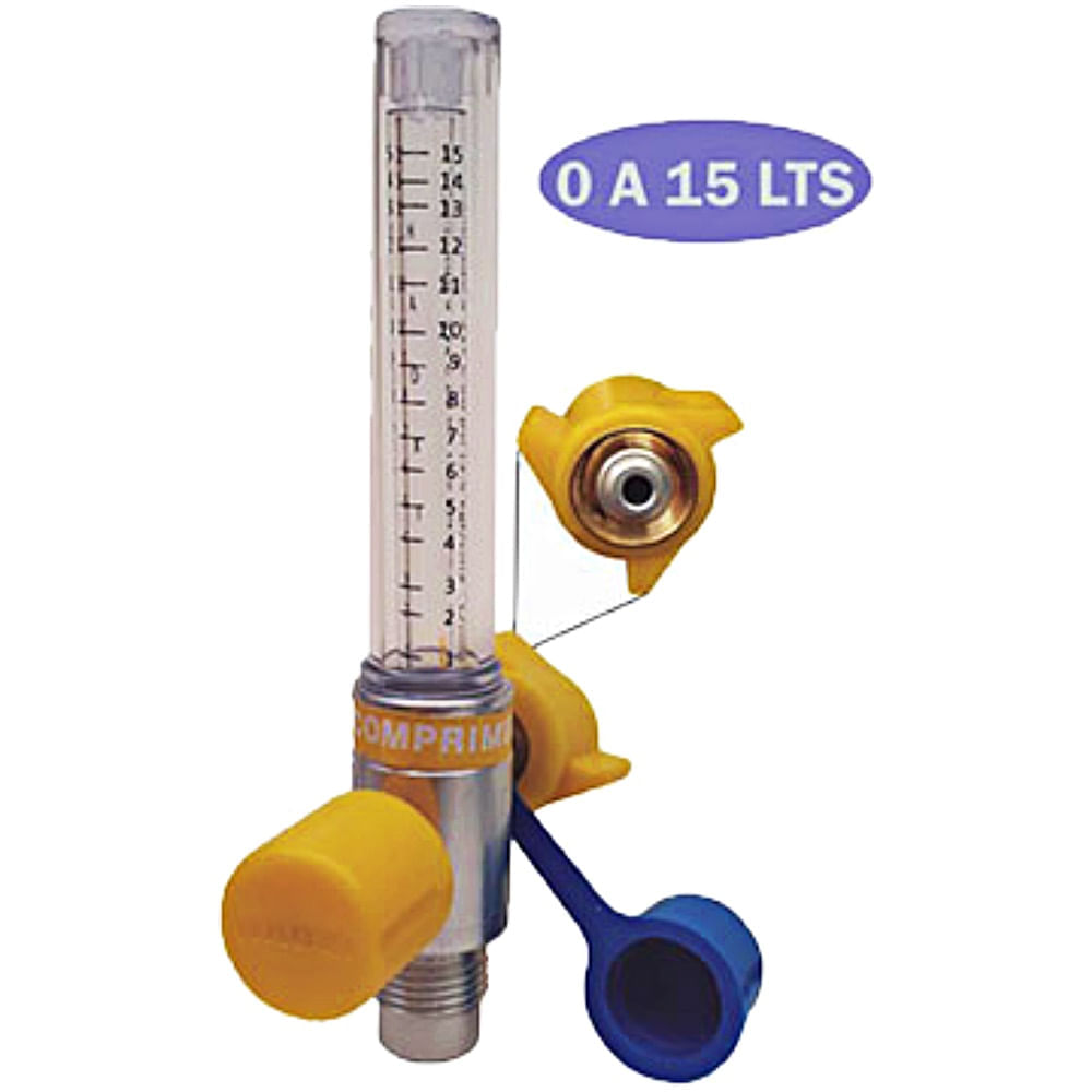 Fluxômetro de Ar Comprimido Haoxi FL2404 0 A 15 LPM