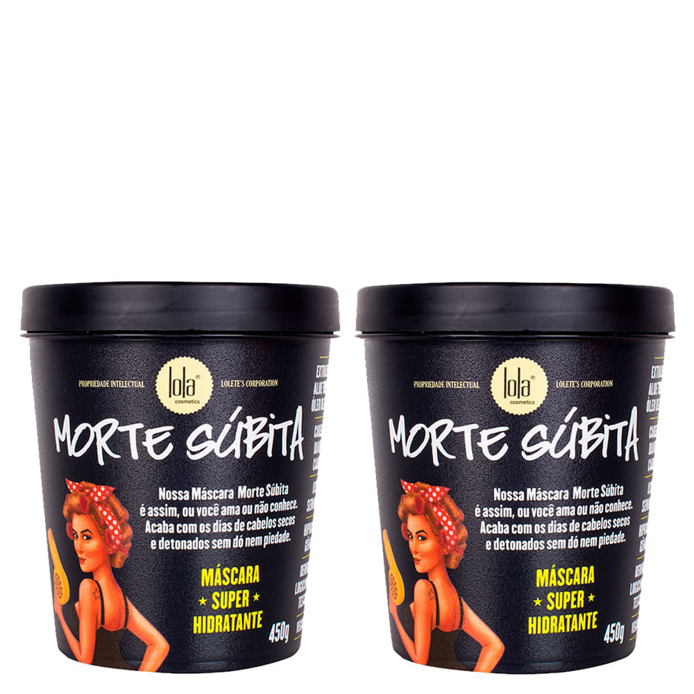 Kit Lola Cosmetics Morte Súbita Máscara de Hidratação 450g Com 2 Unidades