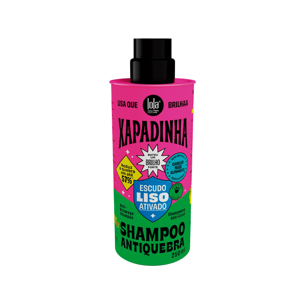Shampoo Lola Cosmetics Xapadinha Escudo Liso Ativado 250 Ml