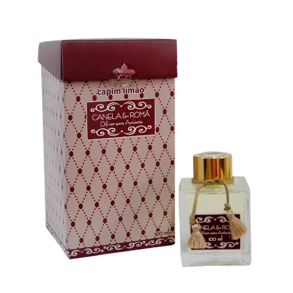 Difusor De Ambiente Canela & Romã 100ml Capim Limão