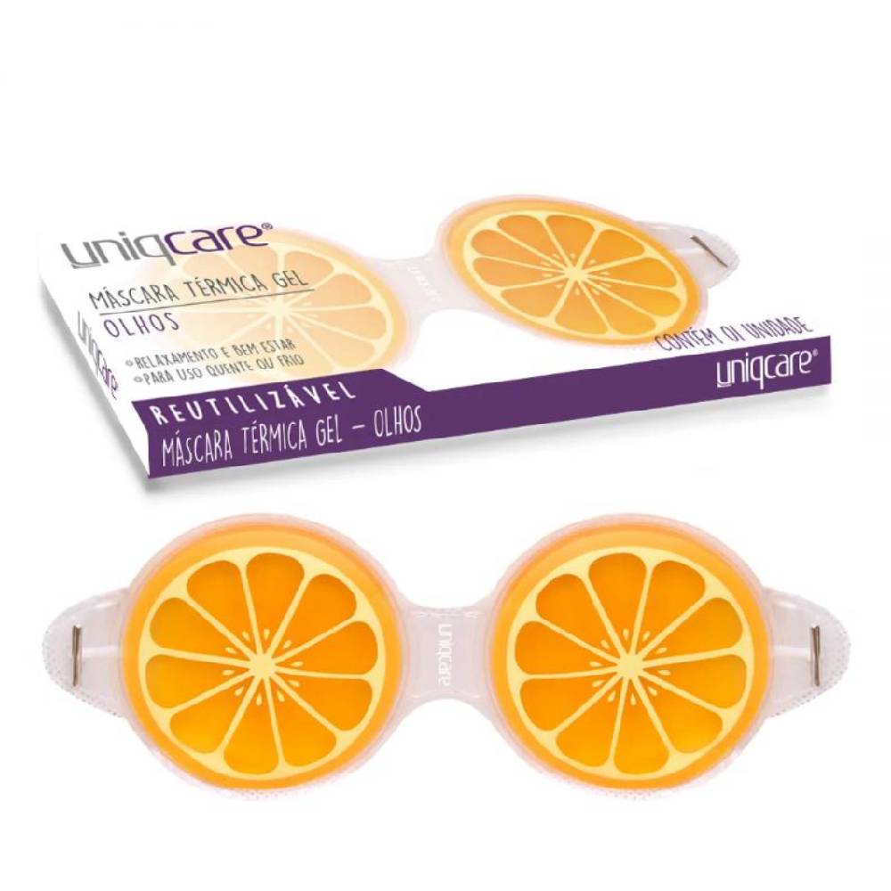 Máscara Térmica Em Gel Para Olhos Unigcare Laranja