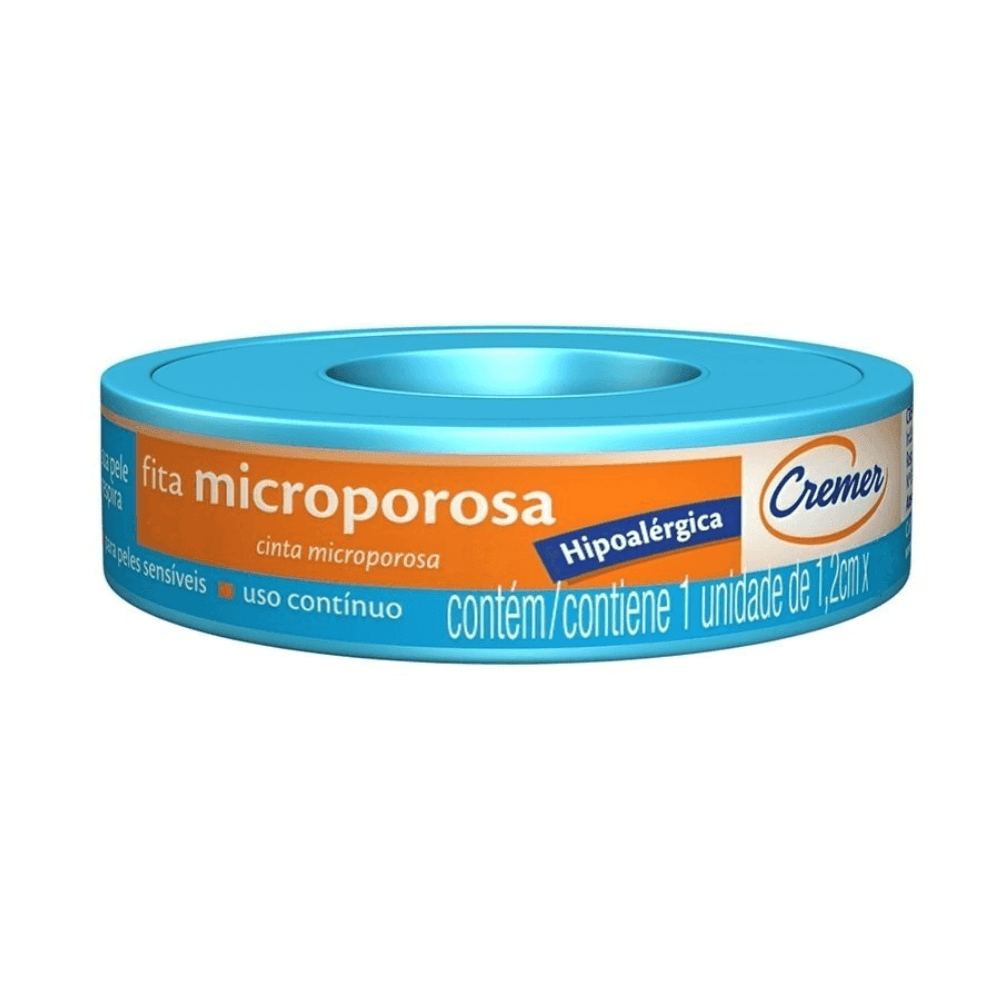 Fita Microporosa Cremer Cor Branca 1,2cm X 10m