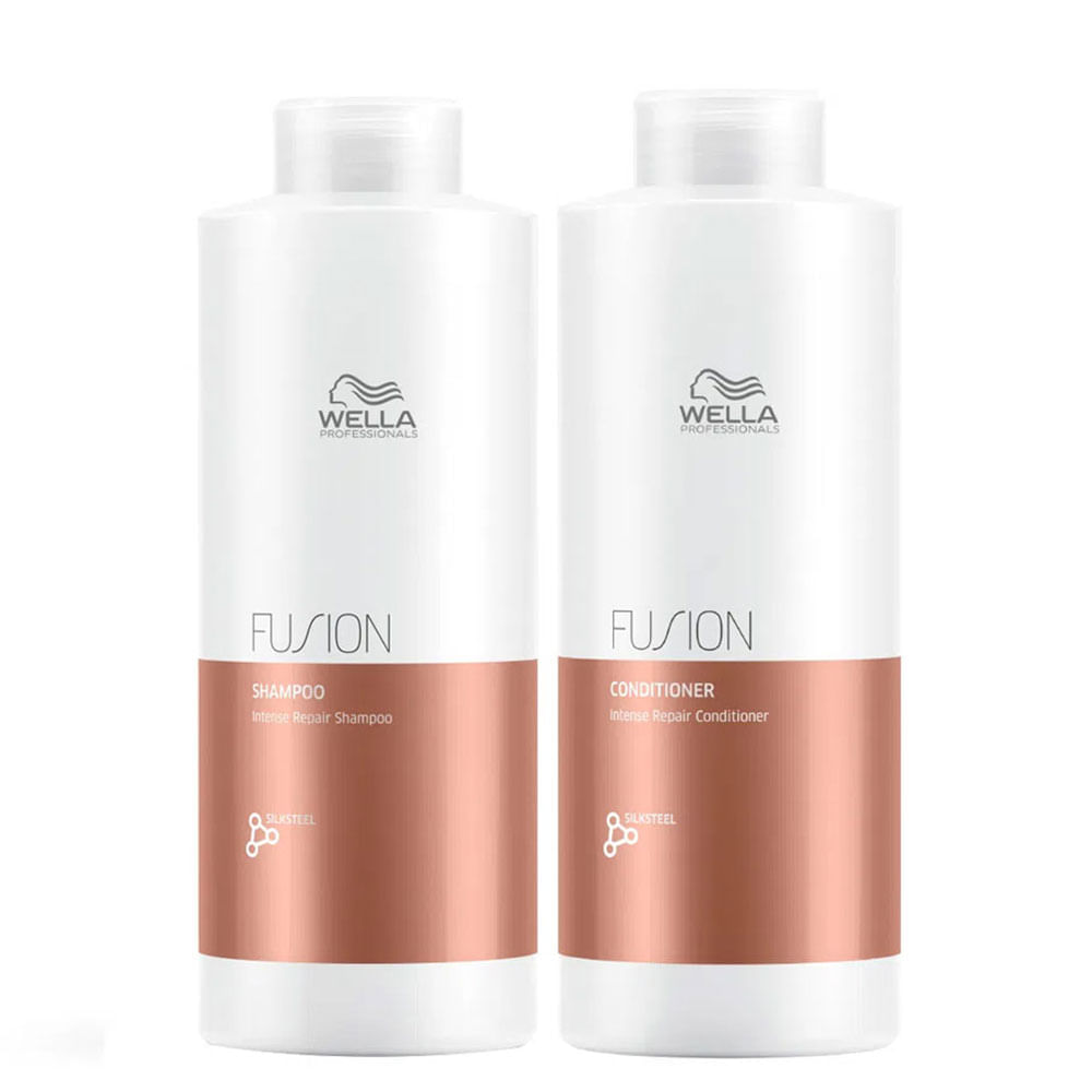 Kit Wella Professionals Fusion Shampoo 1000ml E Condicionador 1000ml