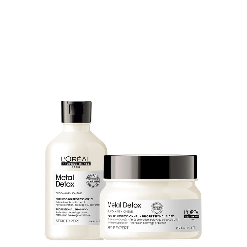 Kit L'oréal Professionnel Serie Expert Metal Detox  Shampoo 300ml E Máscara 250g