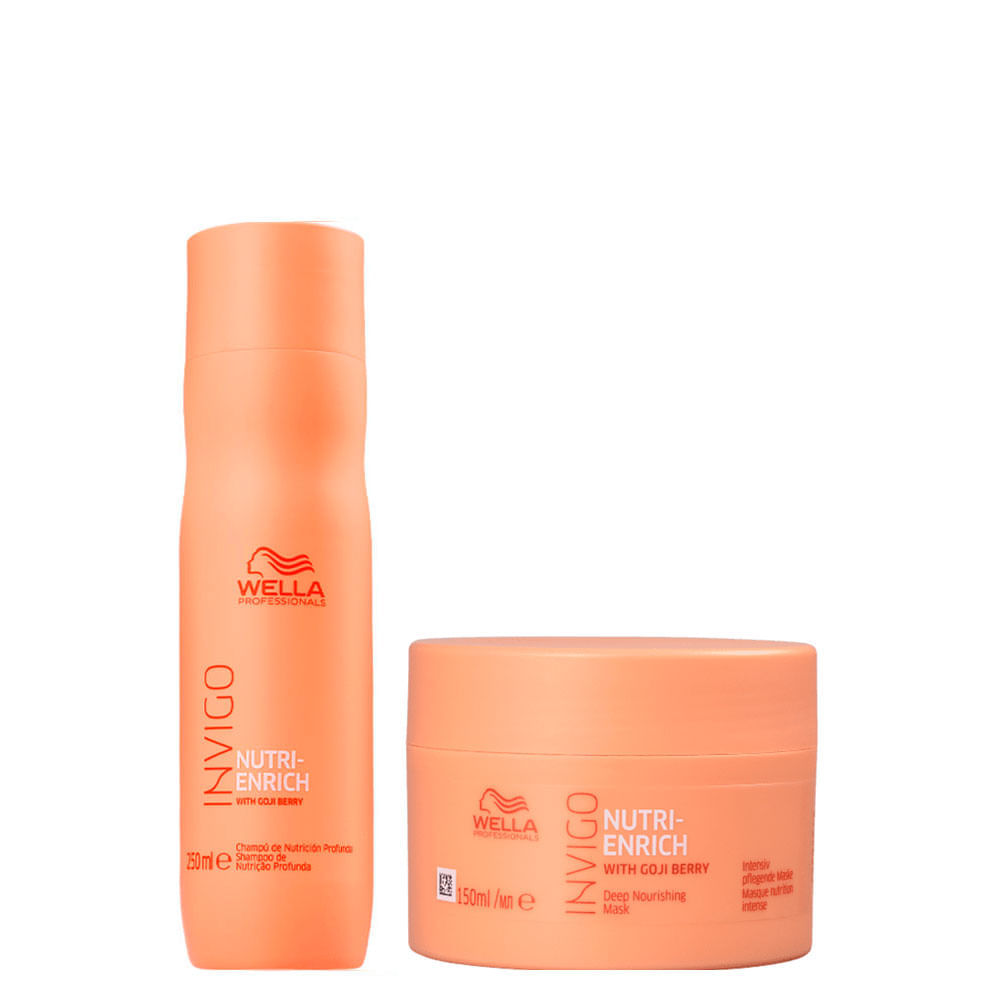 Kit Wella Professionals Invigo Nutri Enrich Shampoo 250ml e Máscara 150ml