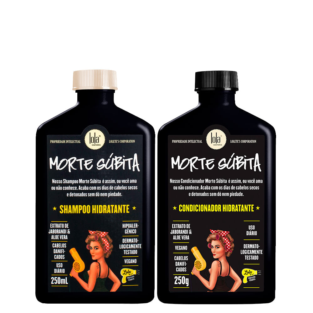 Kit Lola Cosmetics Hidratação Morte Súbita Shampoo 250ml E Condicionador 250g