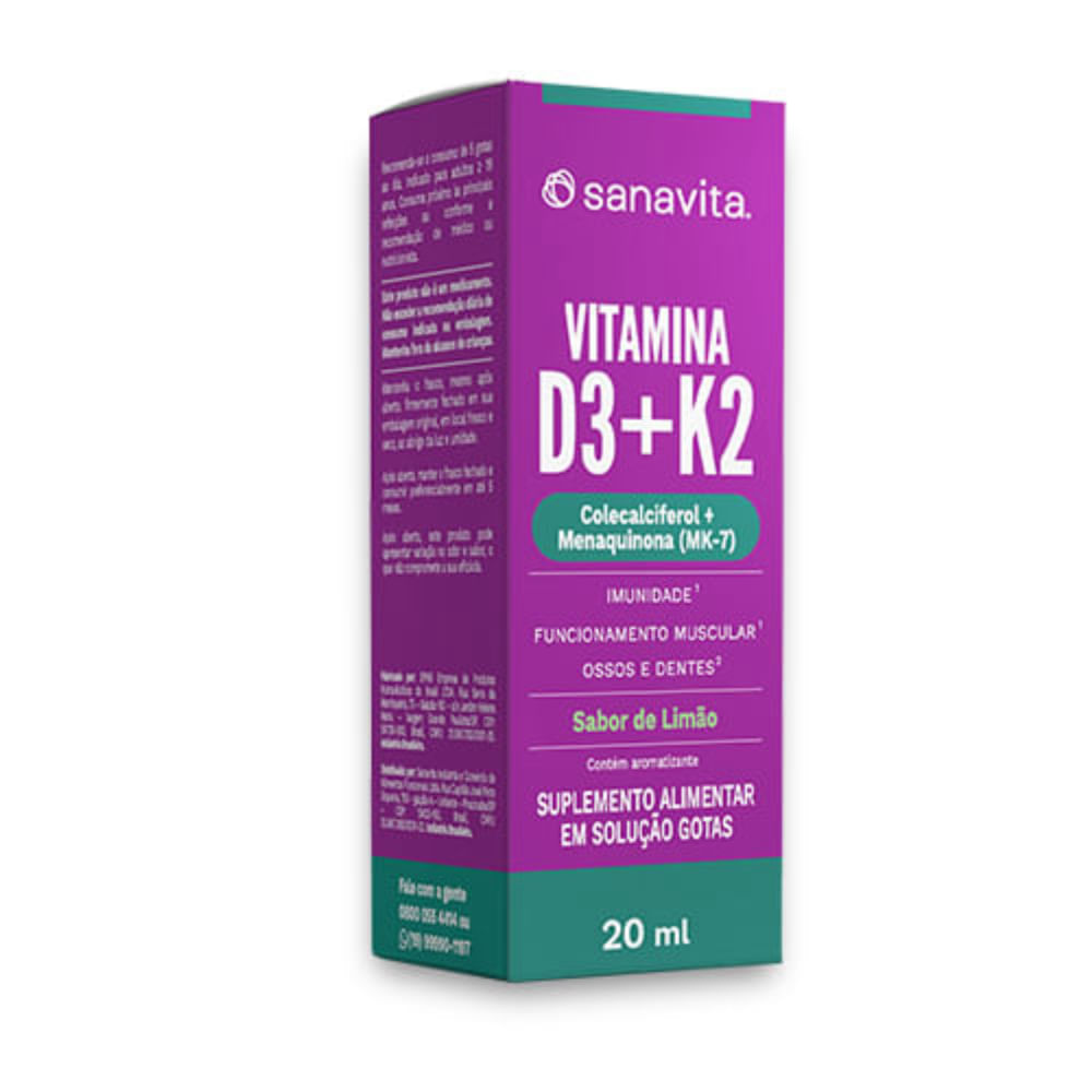 Suplemento Nutricional Vitamina K2+D3 20ml