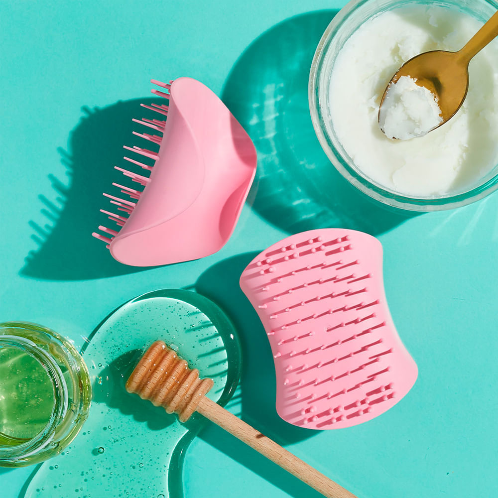 Escova para Esfoliar Tangle Teezer Scalp Exfoliator Rosa