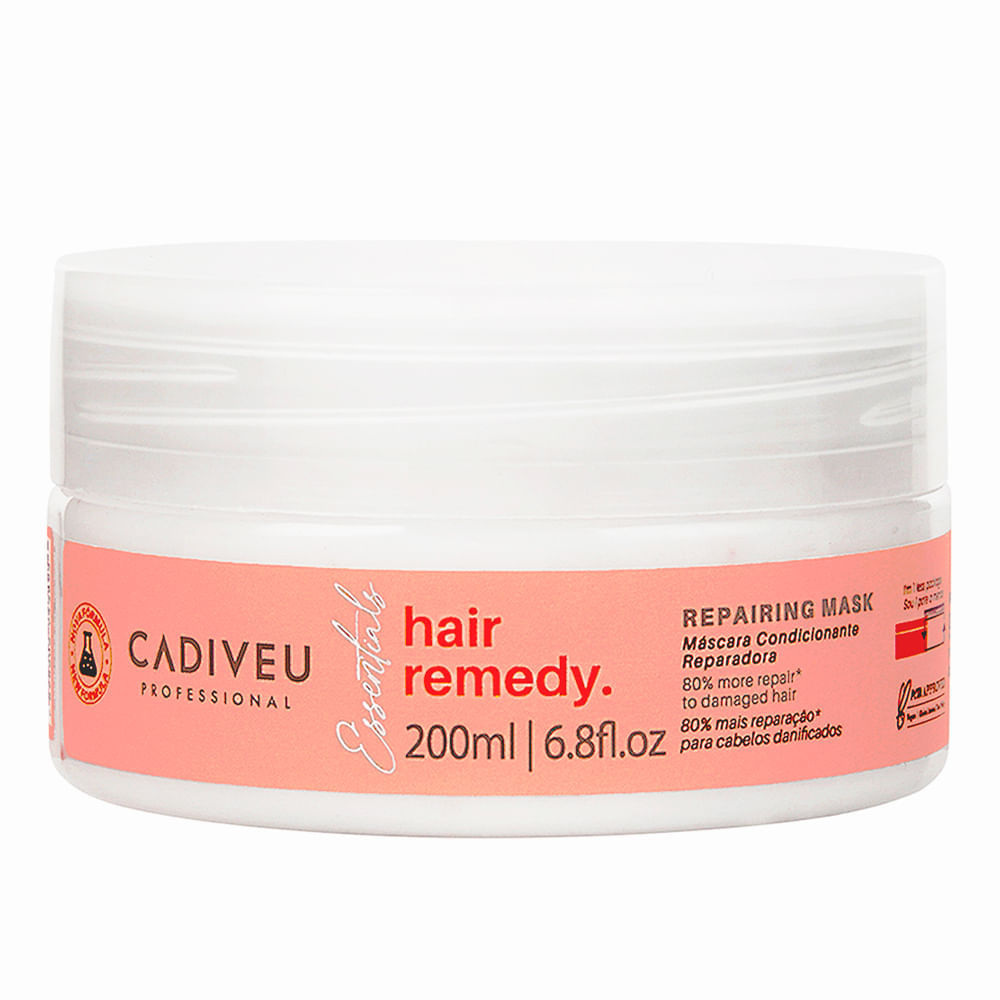 Máscara Reparadora Cadiveu Essentials Hair Remedy 200 Ml