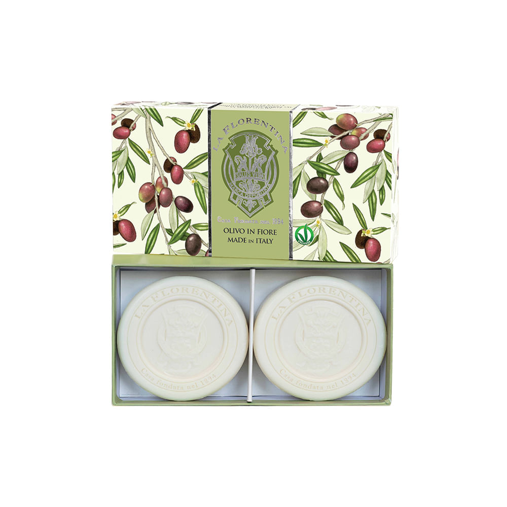 Kit Sabonete em Barra La Florentina Folha de Oliveira 2 x 115 g
