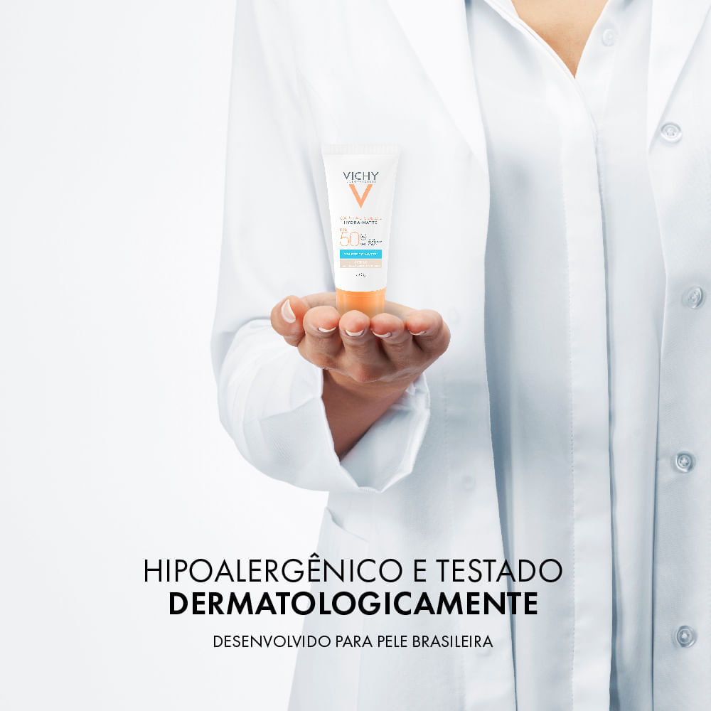 Protetor Solar Facial Vichy Capital Soleil Hydra-Matte FPS 50 Cor 1.0 30 g