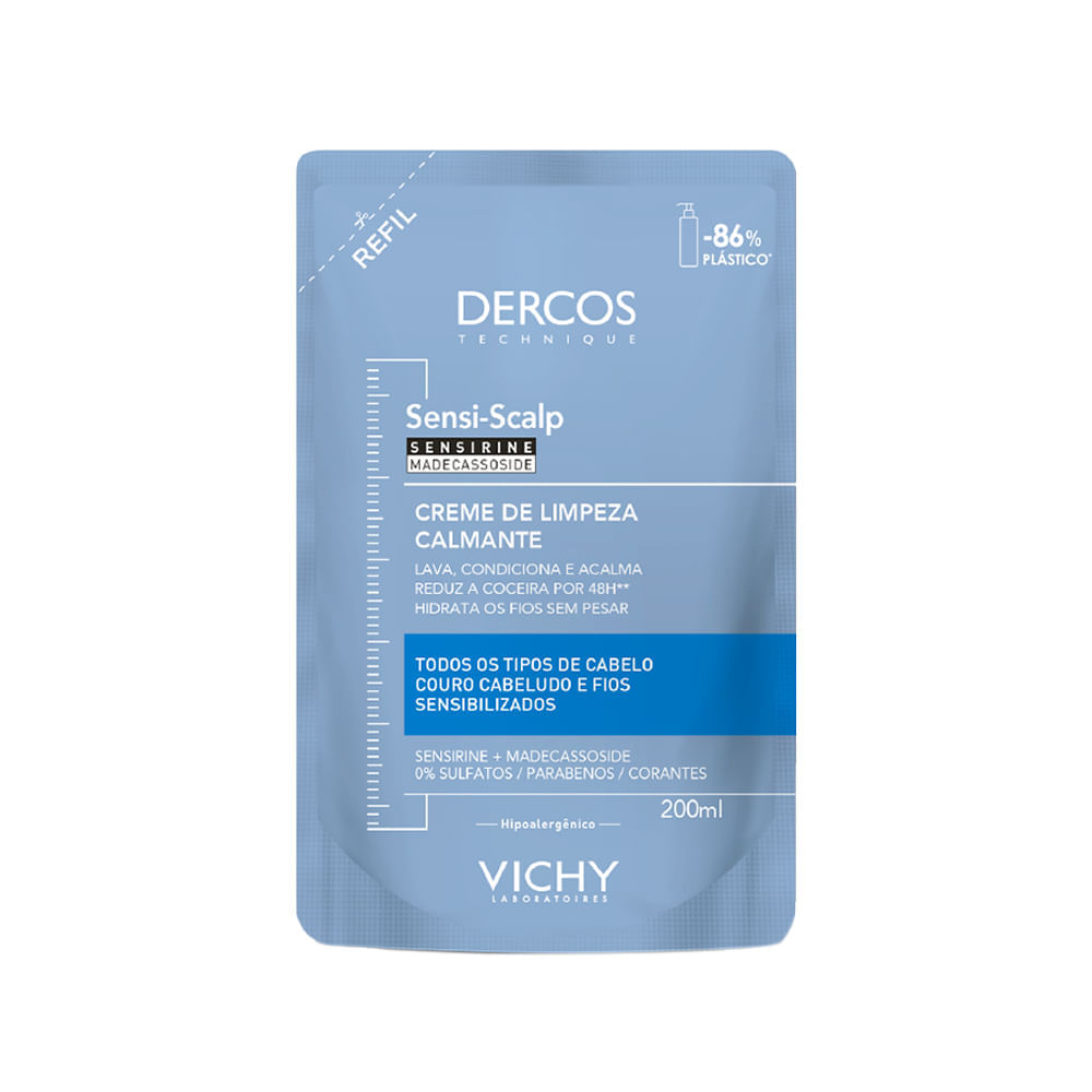 Creme de Limpeza Capilar Vichy Dercos Sensi-Scalp Refil 200 ml