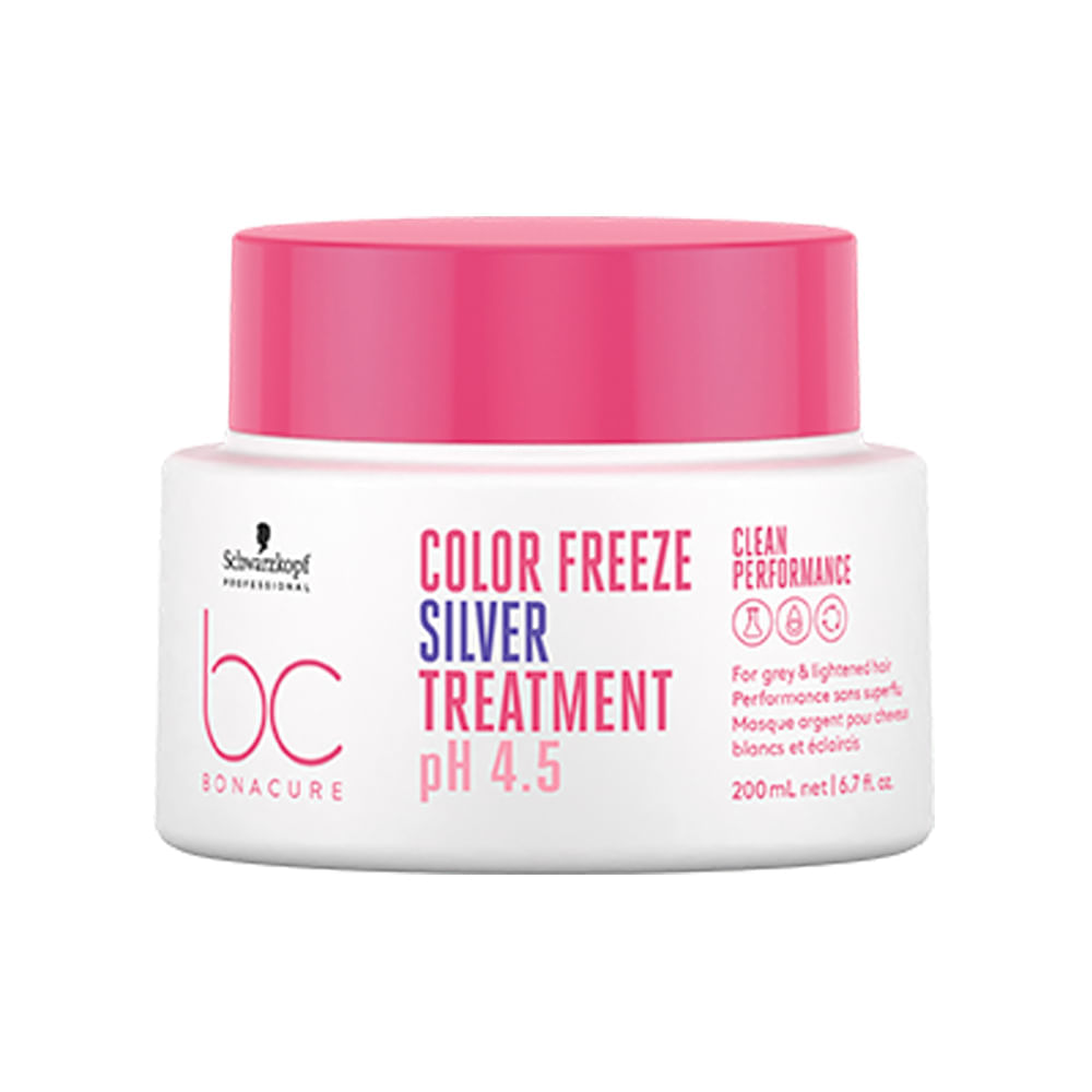 Máscara Matizadora Bc Bonacure Clean Performance Color Freeze Silver Schwarzkopf Professional 200ml