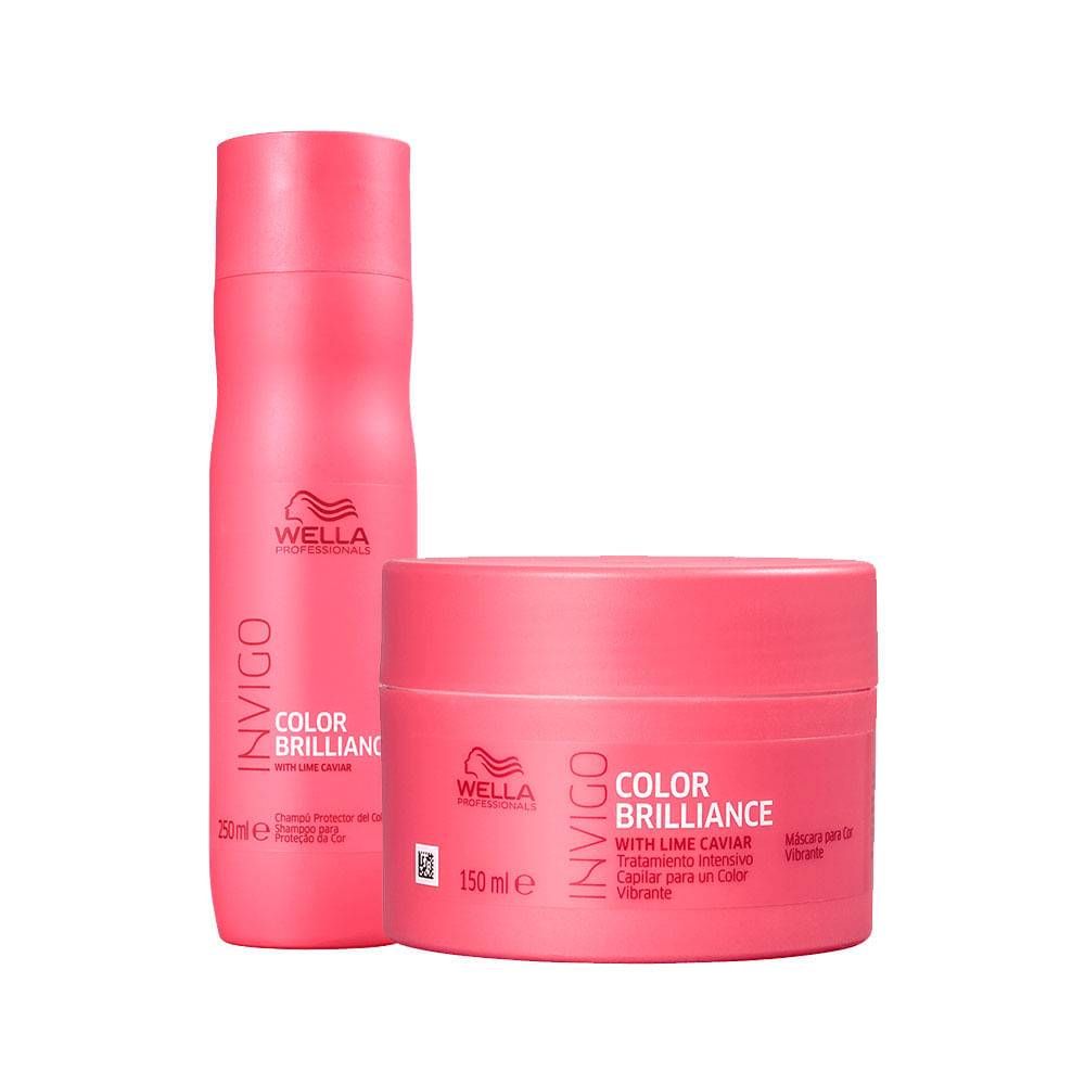 Kit Wella Professionals Invigo Color Brilliance Shampoo 250 Ml + Máscara 150 Ml