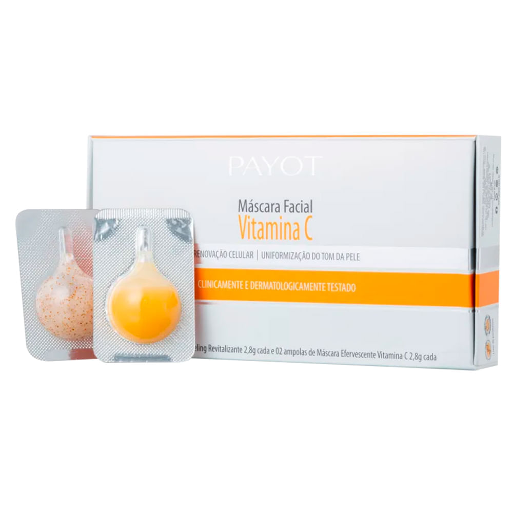 Máscara Facial Renovação Celular Payot Vitamina C 4x2