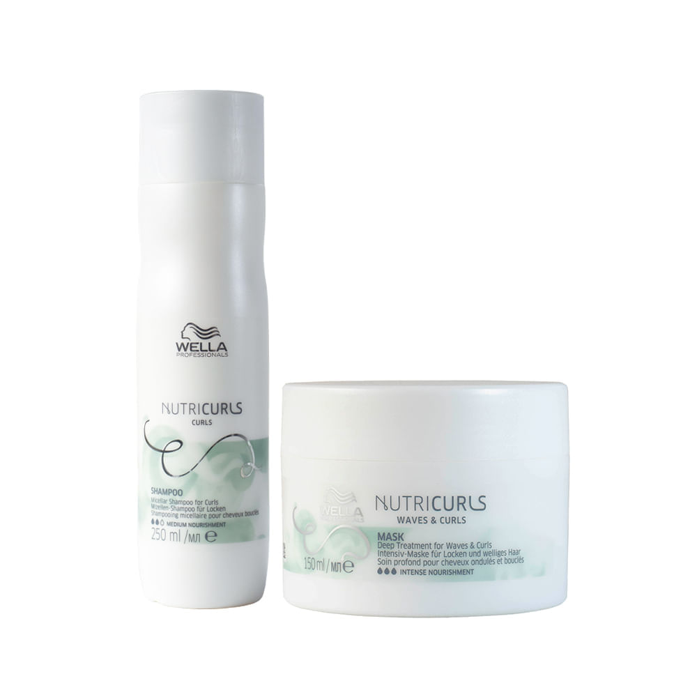 Kit Wella Professionals Nutricurls - Shampoo 250 Ml + Máscara 150 Ml