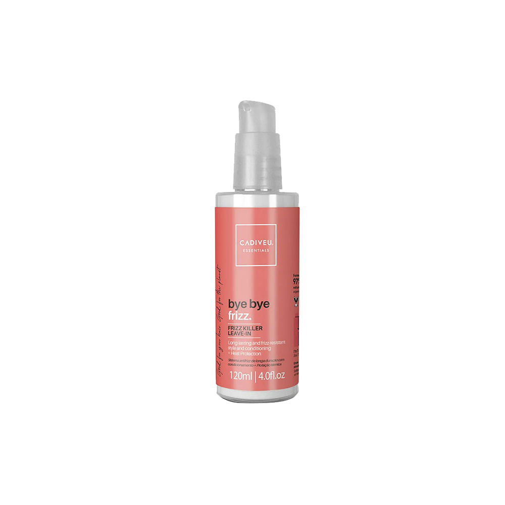 Kit Cadiveu Essentials Bye Bye Frizz Shampoo 250 ml + Condicionador 250 ml + Máscara 200 ml + Leave- in Frizz Kiler 120 ml