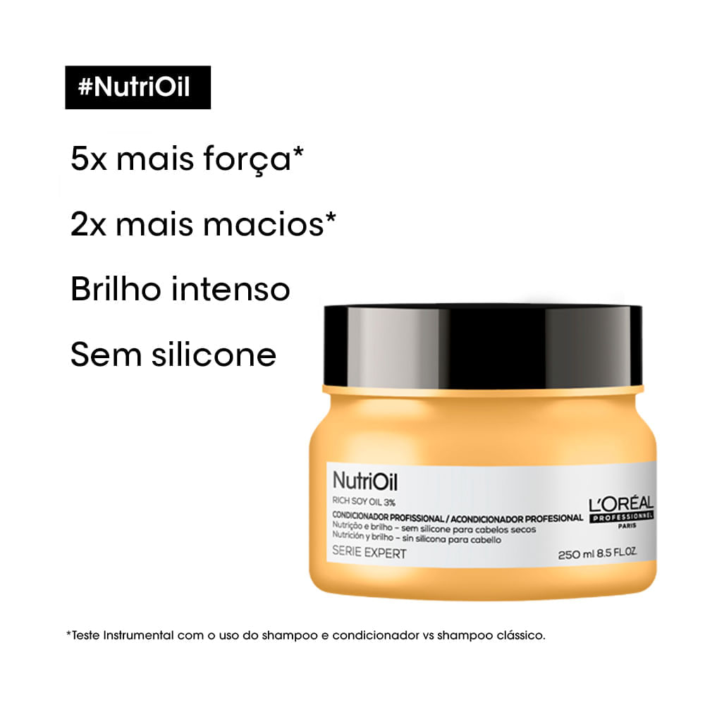 Máscara de Nutrição Serie Expert NutriOil L'Oréal Professionnel 250g