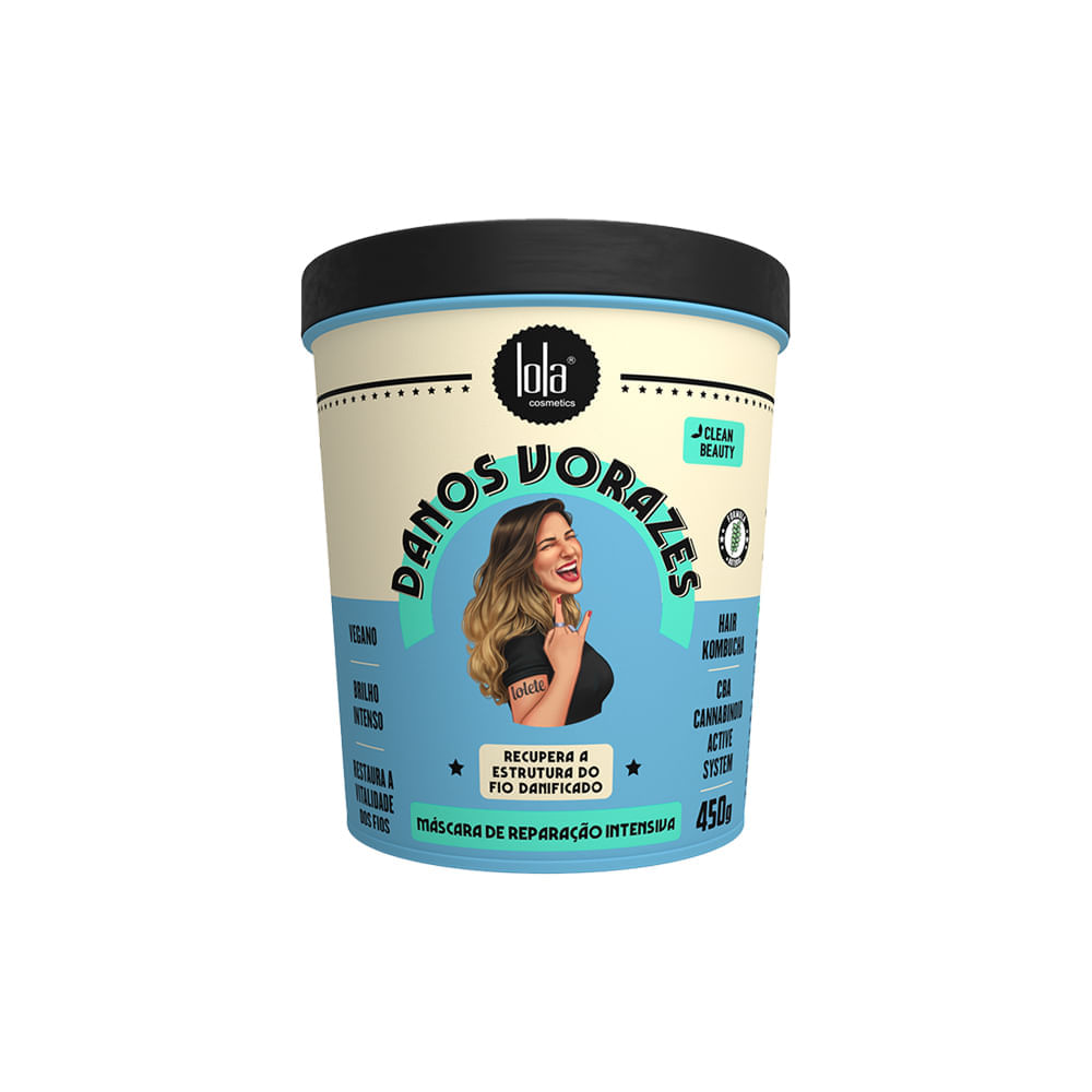 Kit Reconstrução Danos Vorazes Lola Cosmetics Shampoo 250ml + Máscara de Reconstrução 450g
