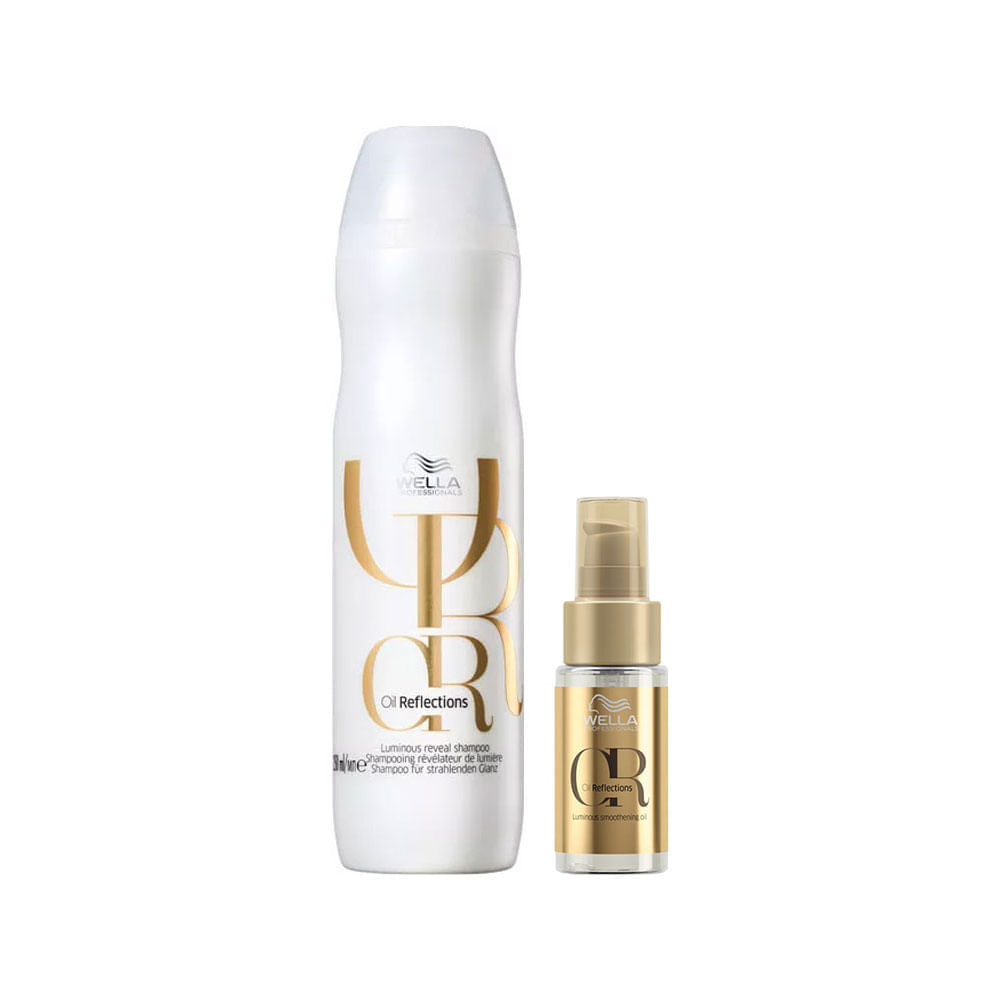 Kit Wella Oil Reflections Shampoo 250 ml + Óleo 30 ml