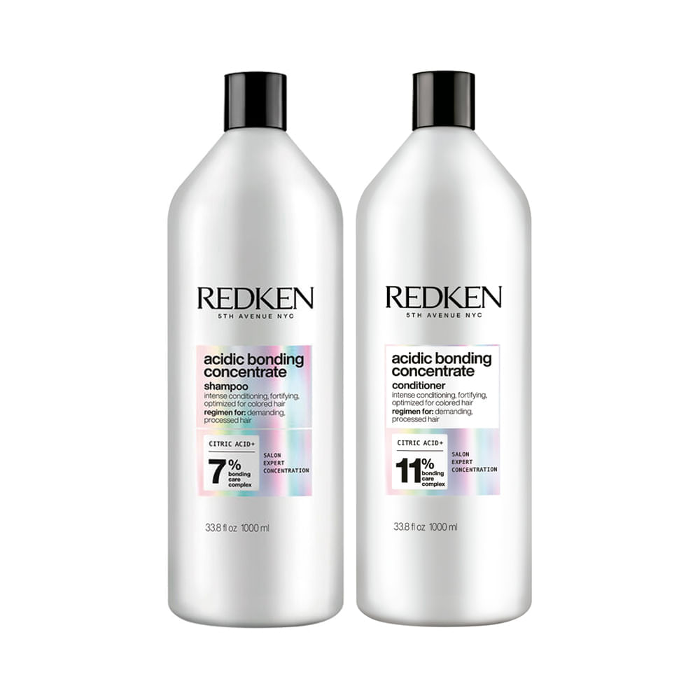 Kit Redken Acidic Bonding Concentrate Shampoo 1000 Ml + Condicionador 1000 Ml