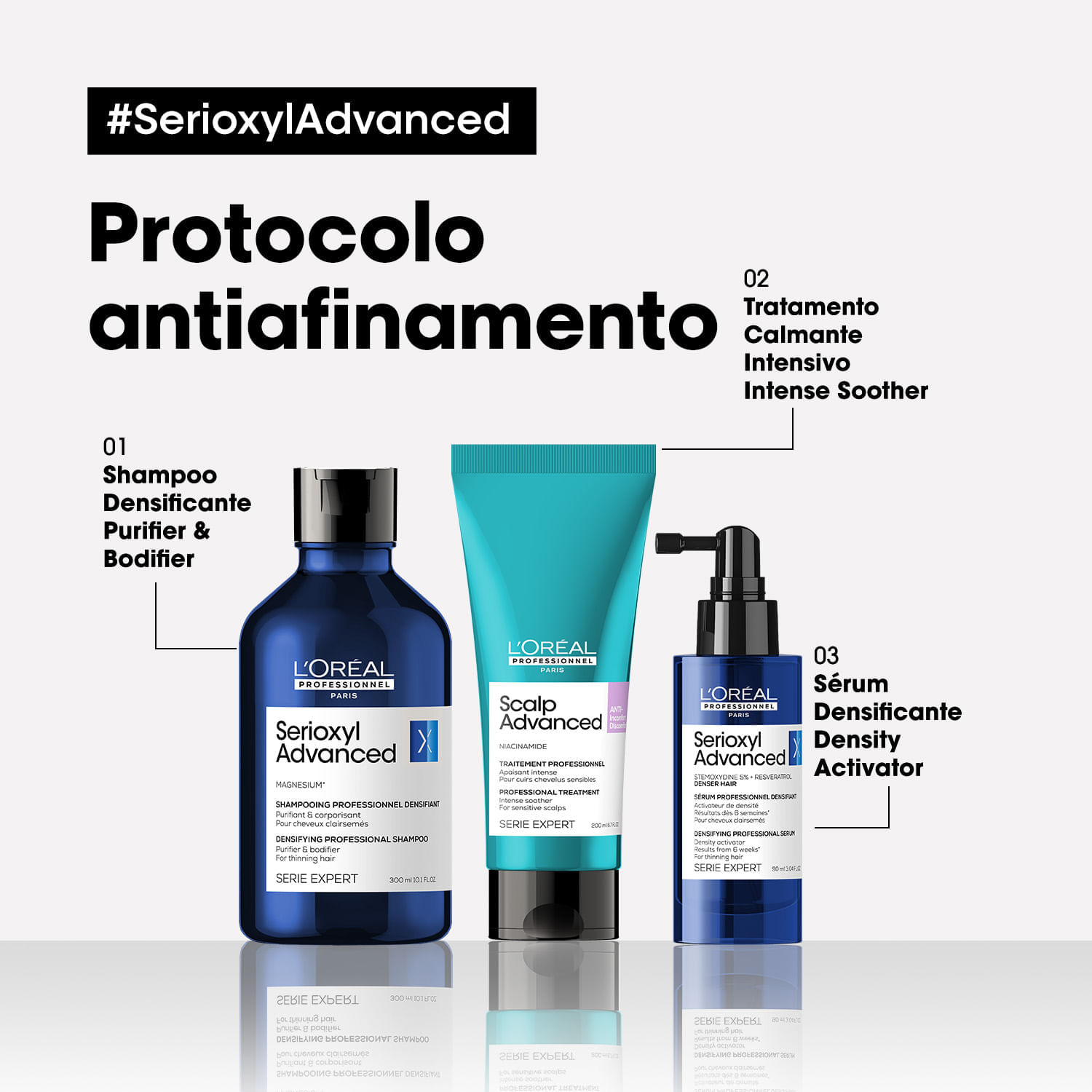 Shampoo L'Oréal Professionnel Serie Expert Serioxyl Advanced 300ml