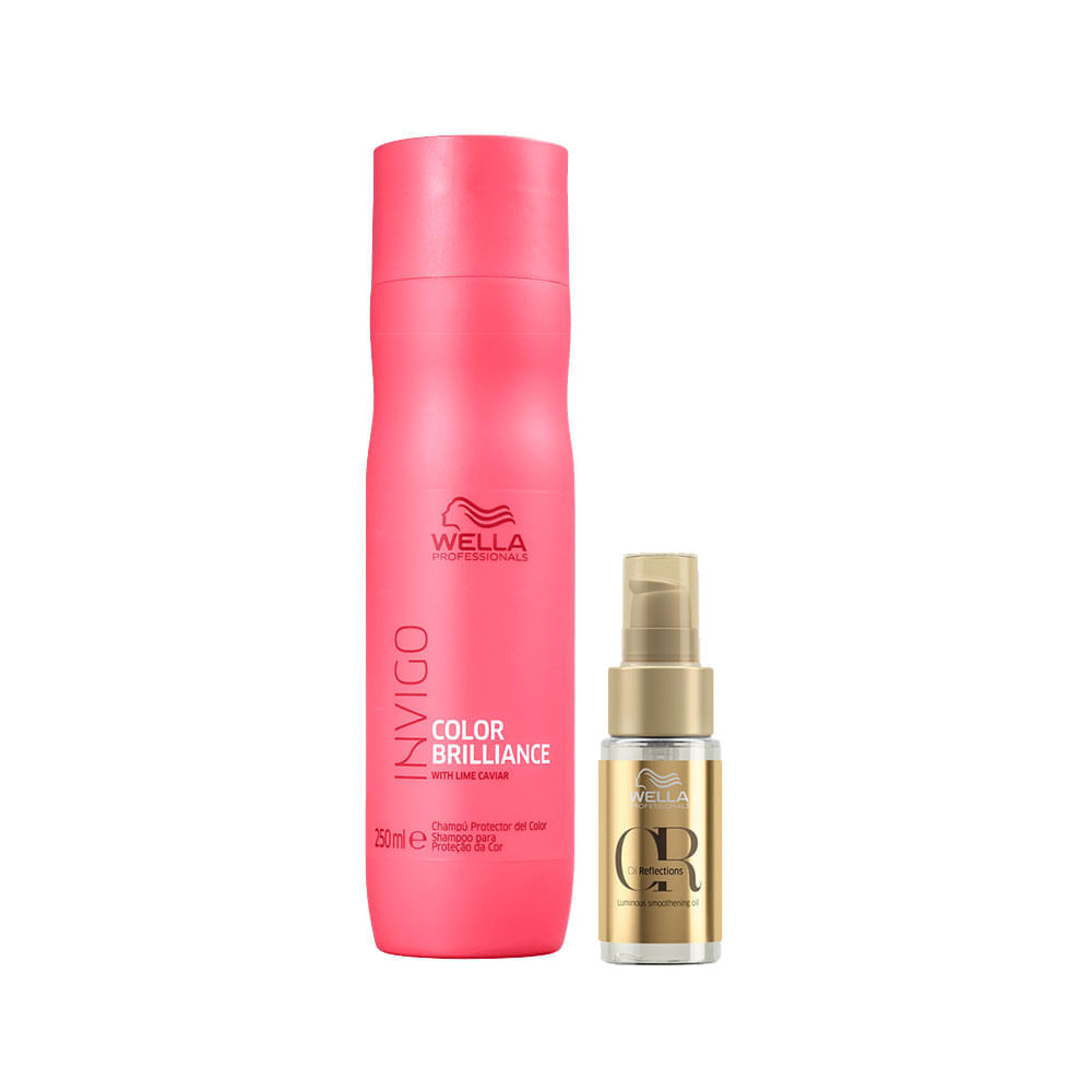 Kit Wella Professionals Invigo Color Brilliance Shampoo 250 ml + Óleo Capilar 30 ml