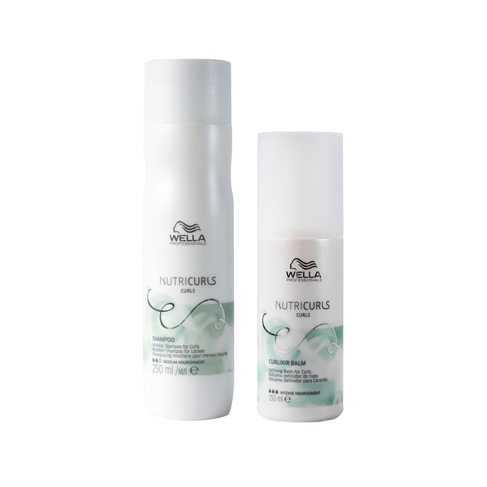 Kit Wella Professionals Nutricurls Shampoo 250 ml + Leave- in 150 ml