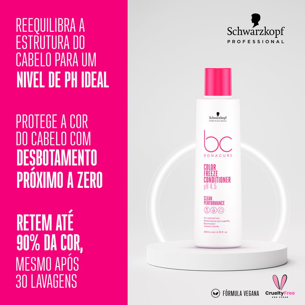 Condicionador Bonacure Schwarzkopf Color Freeze 200ml