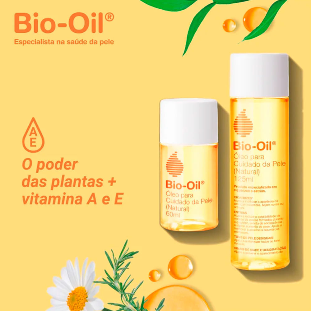 Óleo Corporal Cicatrizante Bio-Oil Natural 125 ml
