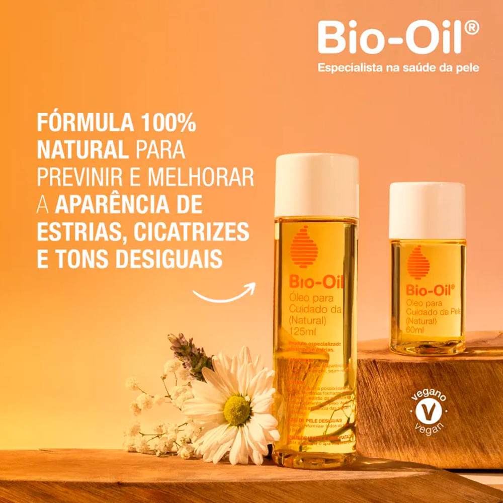 Óleo Corporal Cicatrizante Bio-Oil Natural 125 ml