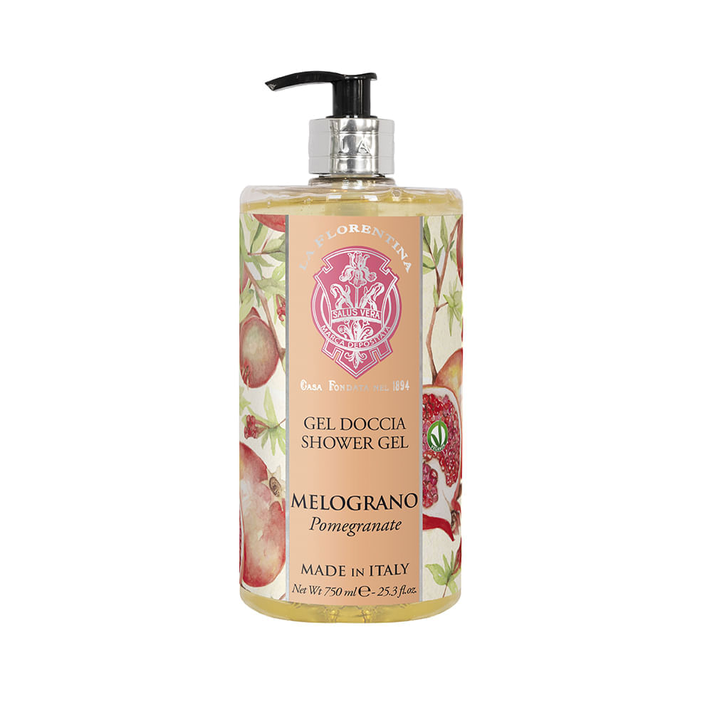 Gel De Banho Corporal La Florentina Romã 750 Ml