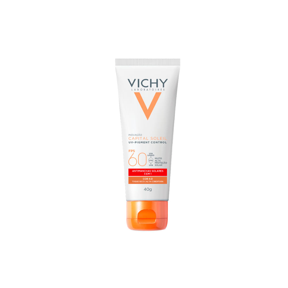 Protetor Solar Facial Antimanchas Vichy Capital Soleil UV-Pigment Control FPS 60 4.0 40 g