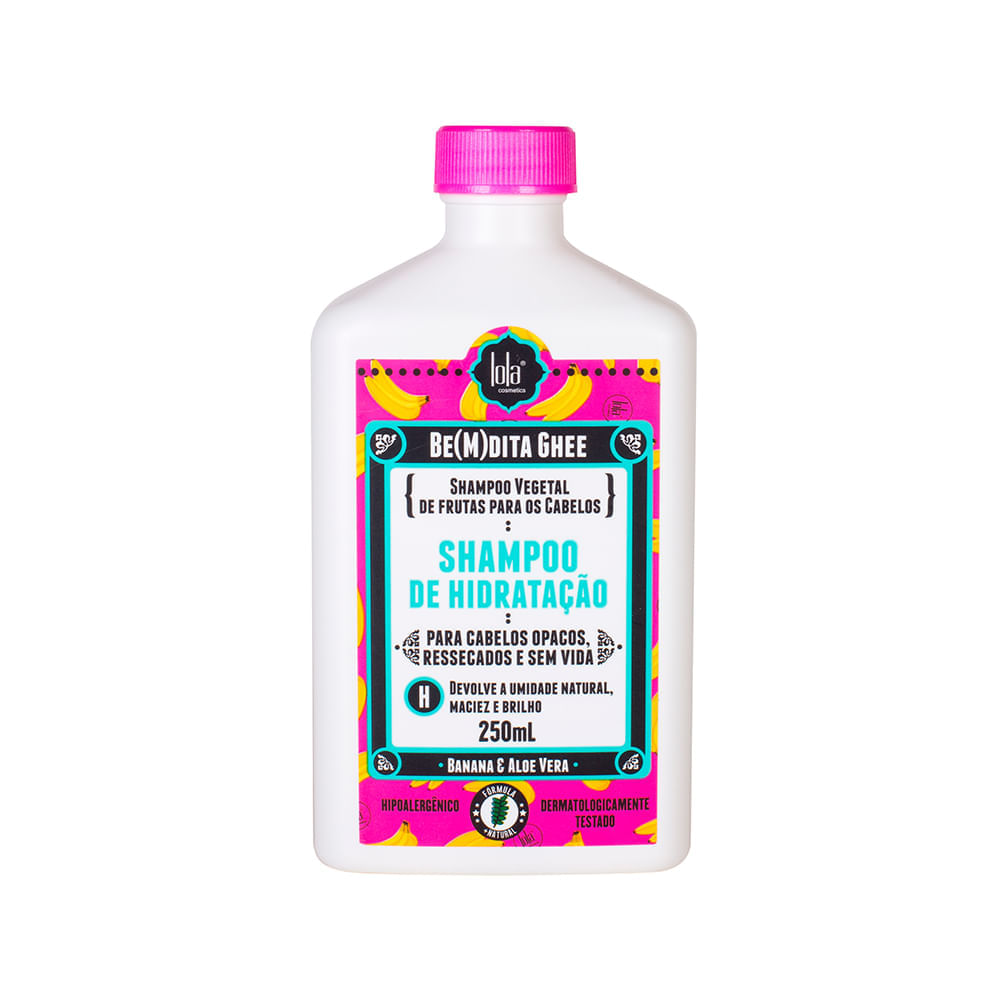 Kit Lola Cosmetics Hidratação Shampoo de Hidratação Lola Cosmetics Be(m)dita Ghee 250 ml + Máscara de Hidratação Lola Cosmetics Lola Cosmetics Be(m)dita Ghee 100 g