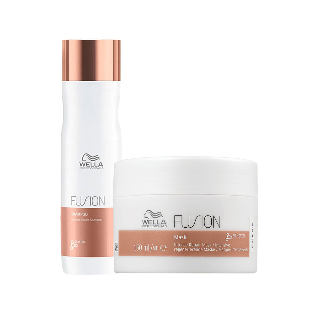 Kit Wella Professionals Fusion Shampoo 250 ml + Máscara 150 ml