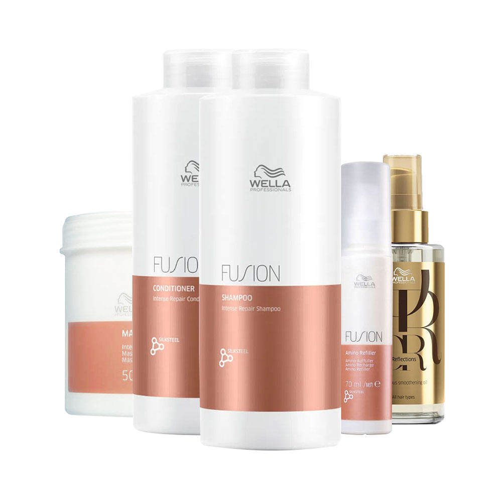 Kit Wella Professionals Fusion Profissional 5 Produtos