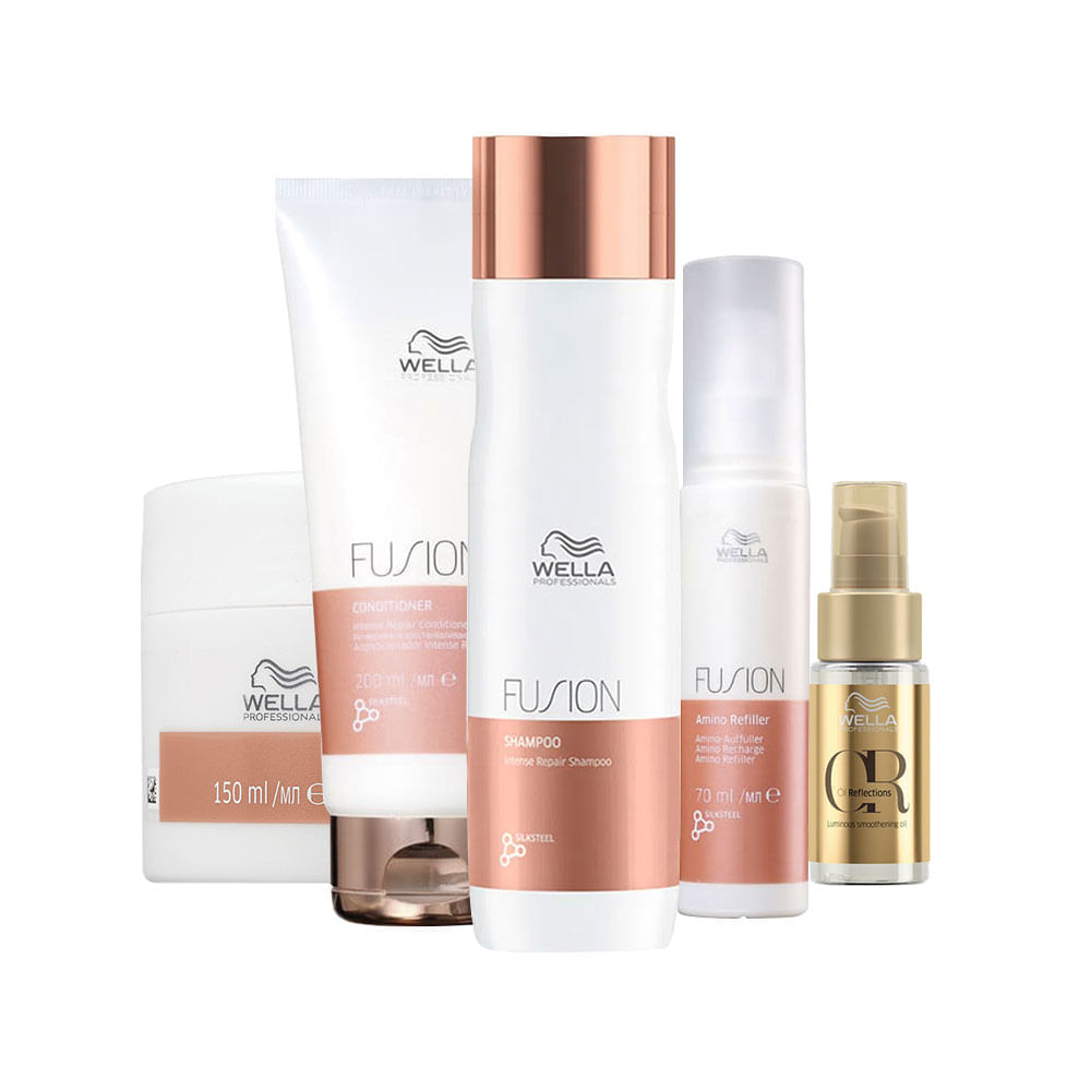 Kit Wella Professionals Fusion Home Care 5 Produtos