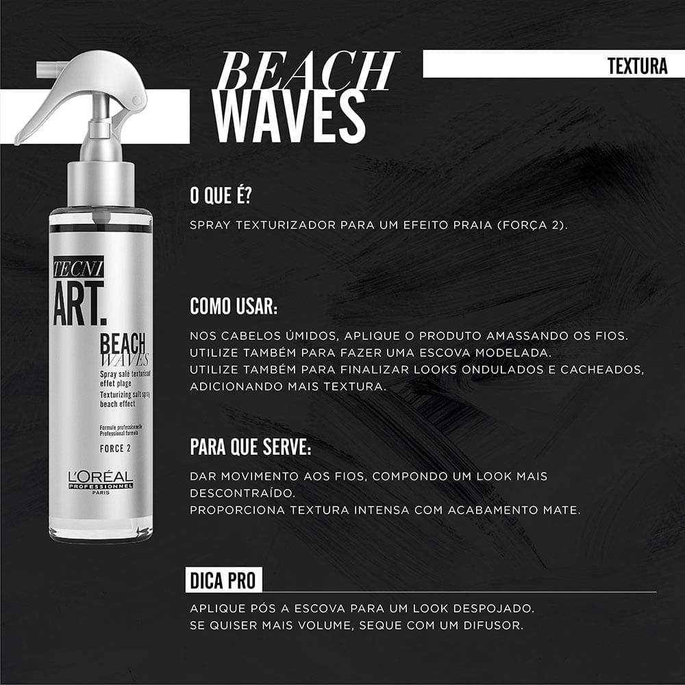 Spray Fixador L'Oréal Professionnel Tecniart Beach Waves Leve 150 ml