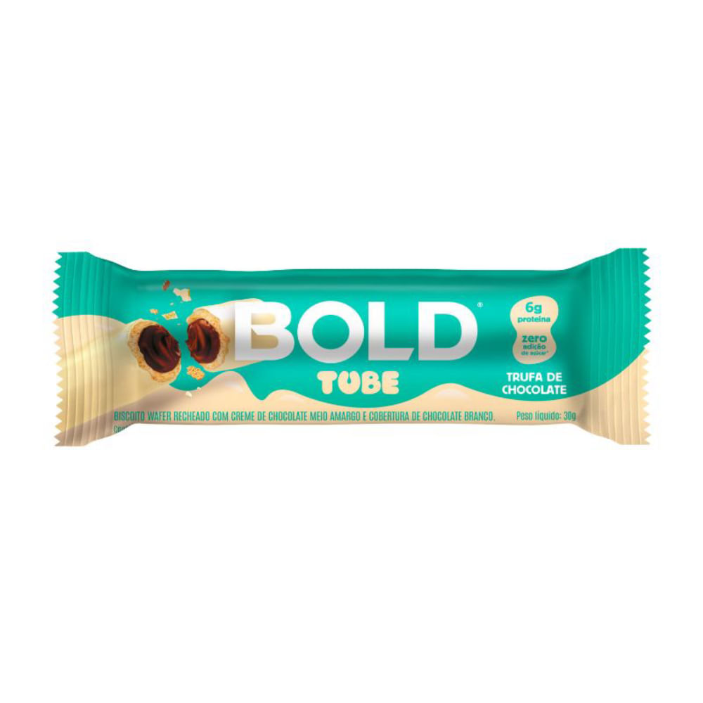 Barra De Proteína Bold Tube Trufa De Chocolate Bold 30g