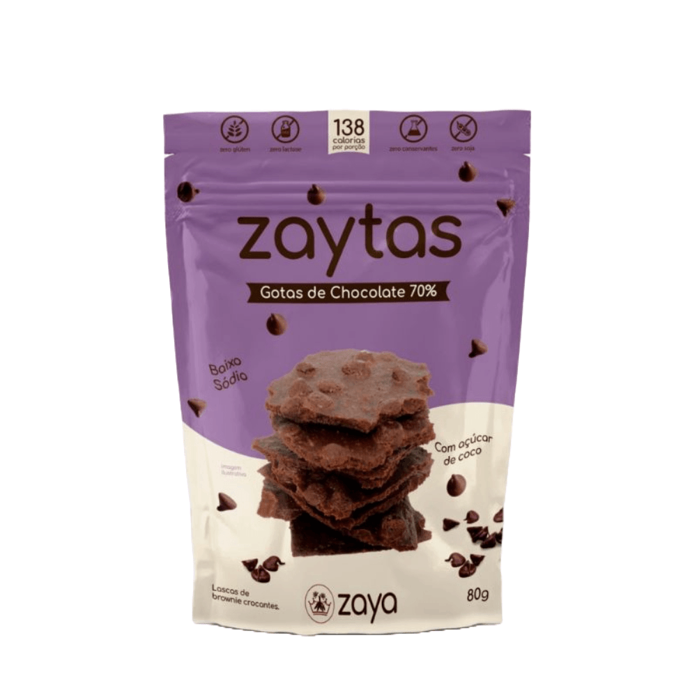 Zaytas Gotas De Chocolate 70% Zaya 80g
