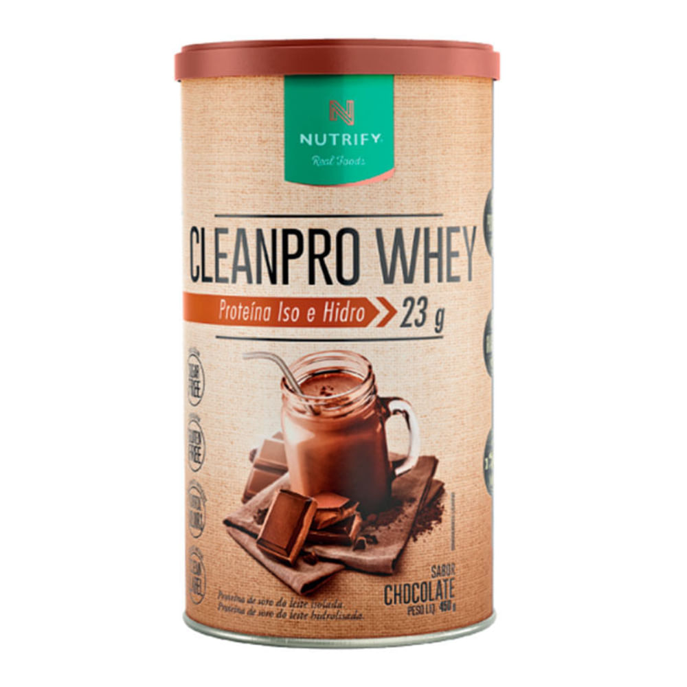 Suplemento Proteico Cleanpro Whey Chocolate Nutrify 450g