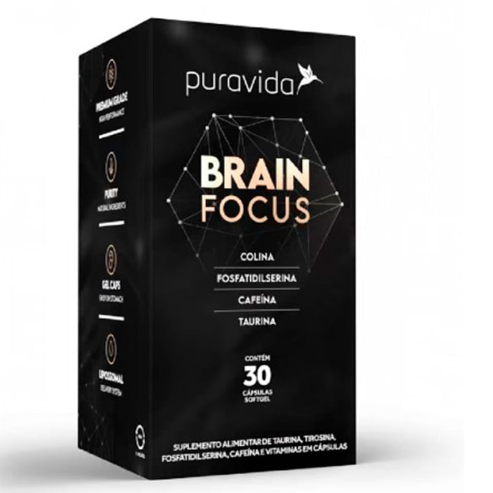 Brain Focus Puravida 30 Cápsulas