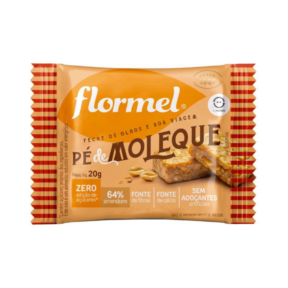Pé De Moleque Zero Flormel 20g