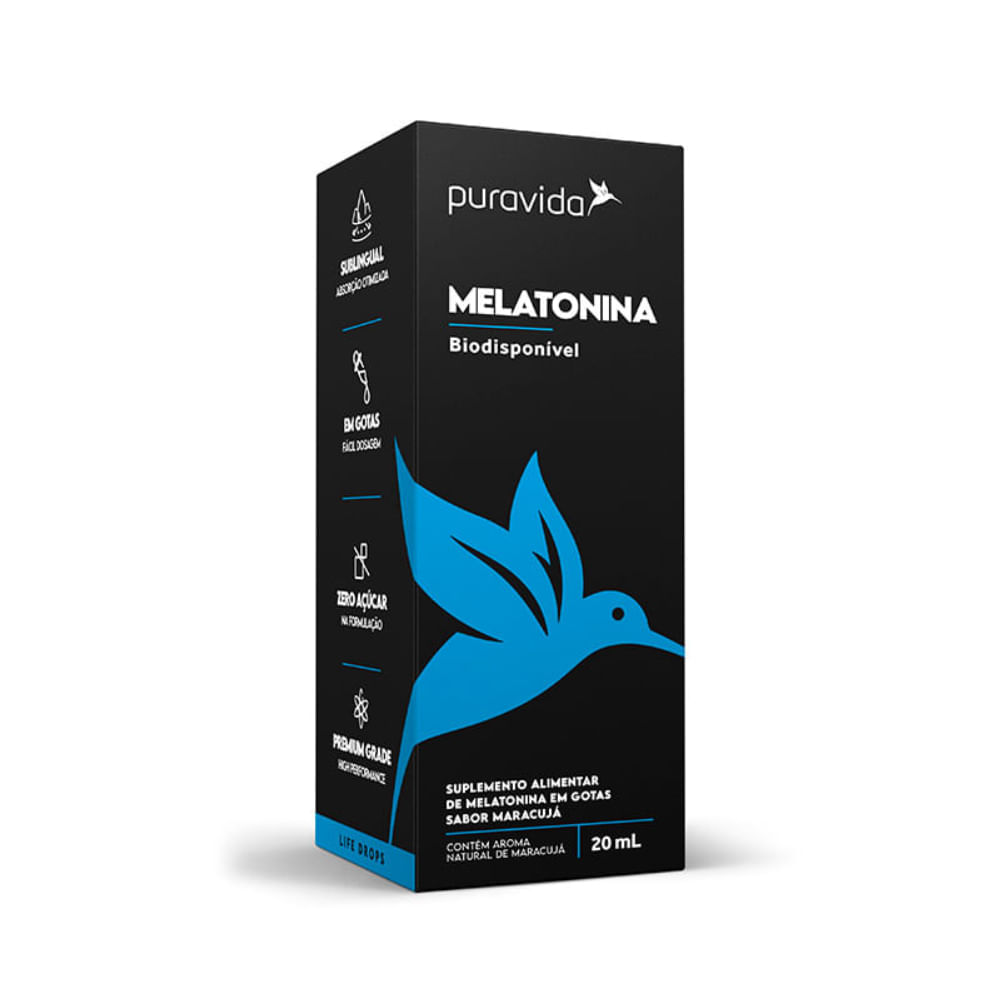 Melatonina Em Gotas Puravida 20ml