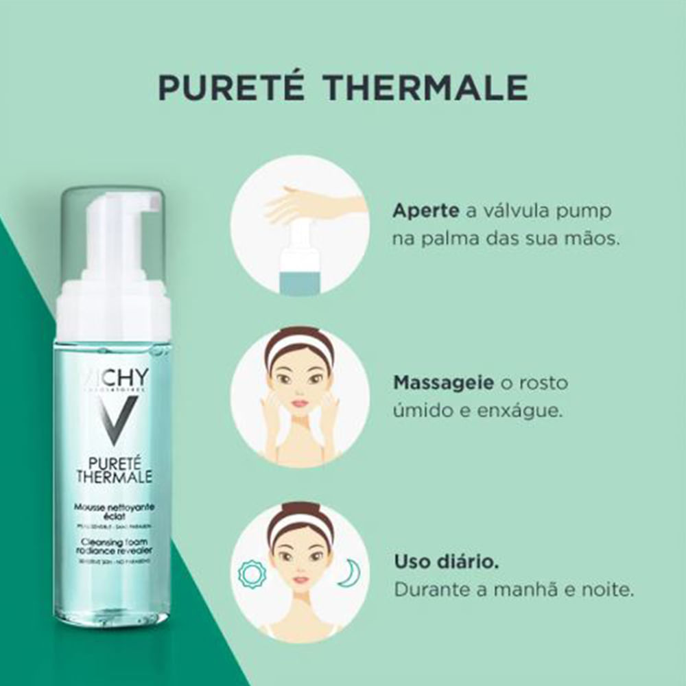 Espuma Facial de Limpeza Vichy Pureté Thermale 150 ml