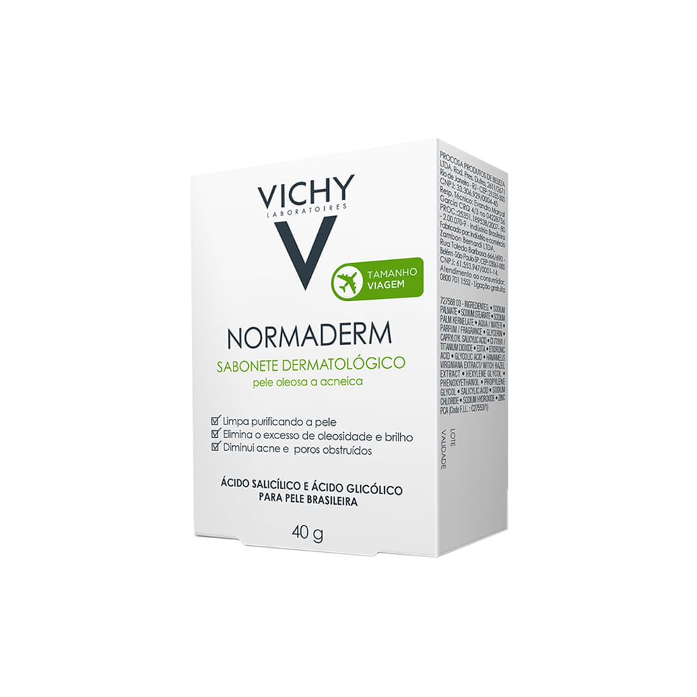 Sabonete em Barra para Limpeza Facial Profunda Vichy Normaderm 40 g